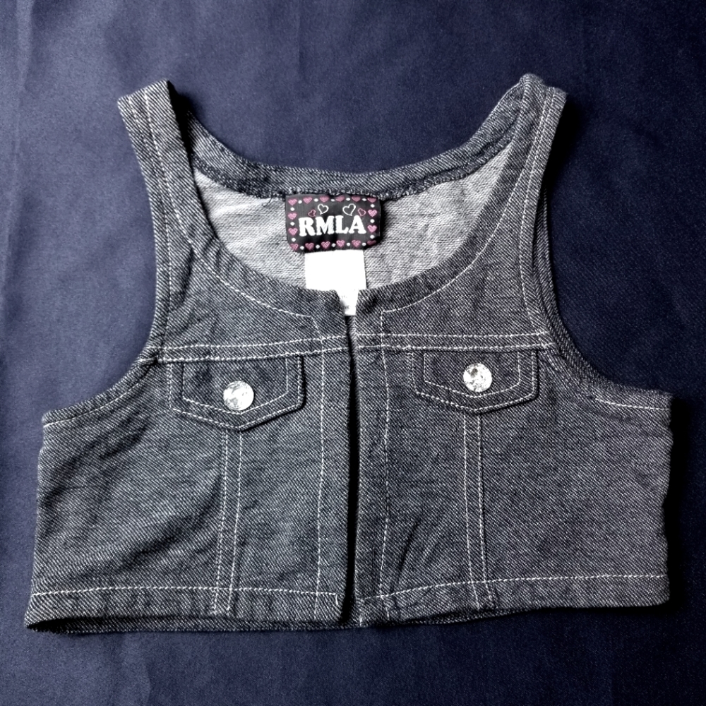 RMLA Girls Sleeveless Open Vest